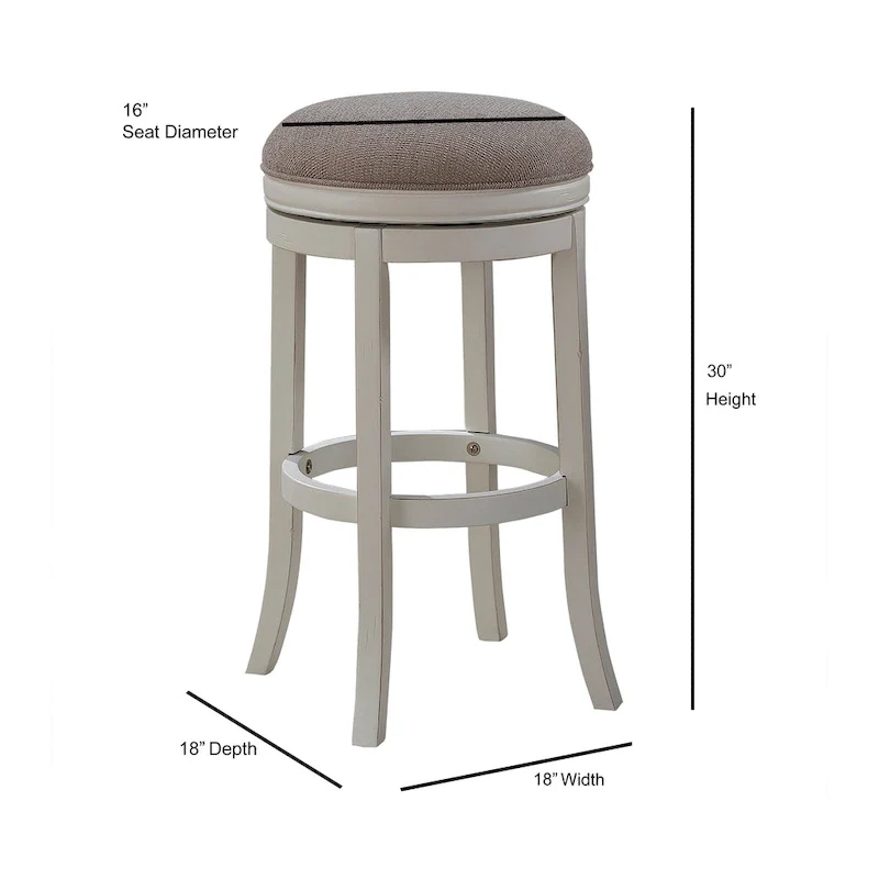 Pesaro 30-inch Backless Bar Stool