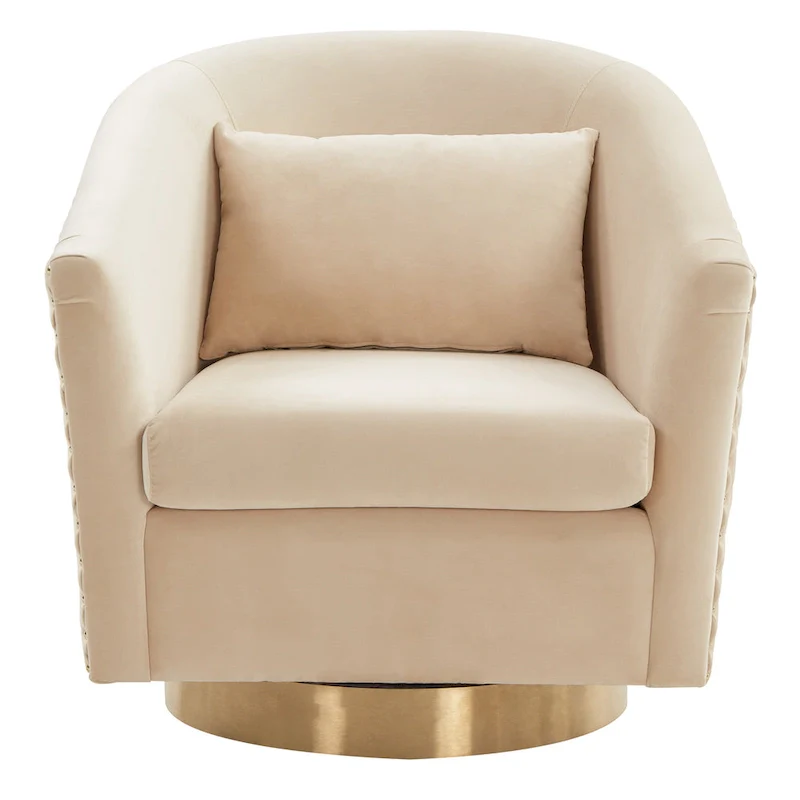 Quilted Swivel Tub Chair - 30Wx32Dx30H