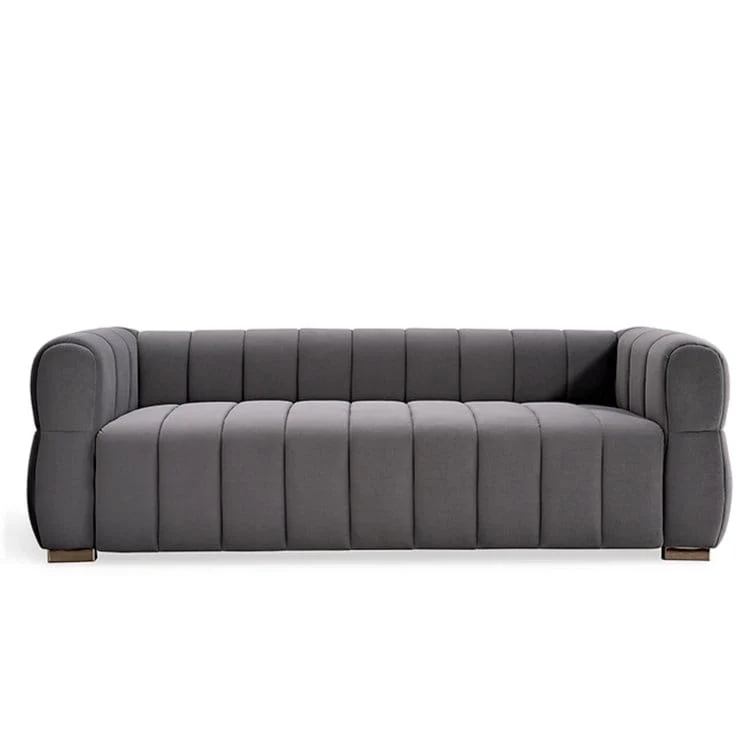 Carlan 89 Velvet Tuxedo Arm Sofa