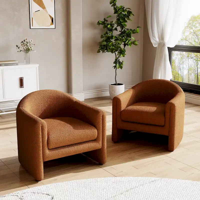 Modern 32.3 wide Upholstered Accent Chairs Set of 2