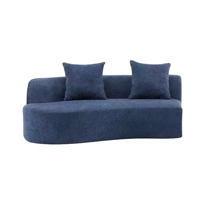Christopher Knight Home Hailey 126 Modern Boucle Upholstered 5 Seater Curved Sectional Sofa with Pillows