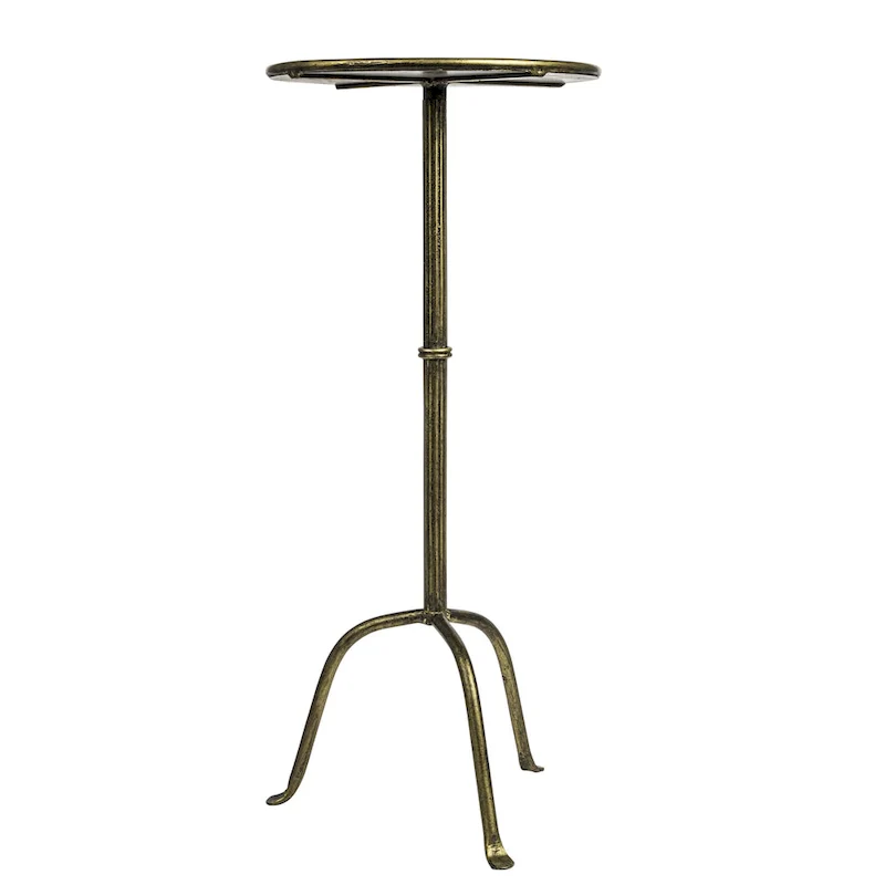 Round Metal Drink Table