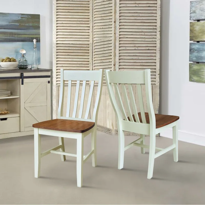 Quince Solid Wood Schoolhouse Chairs, Set of 2