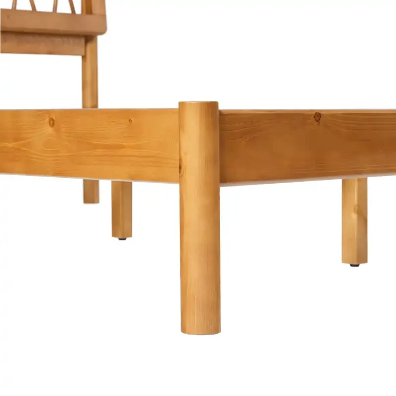X Spindle Solid Wood Full Bed