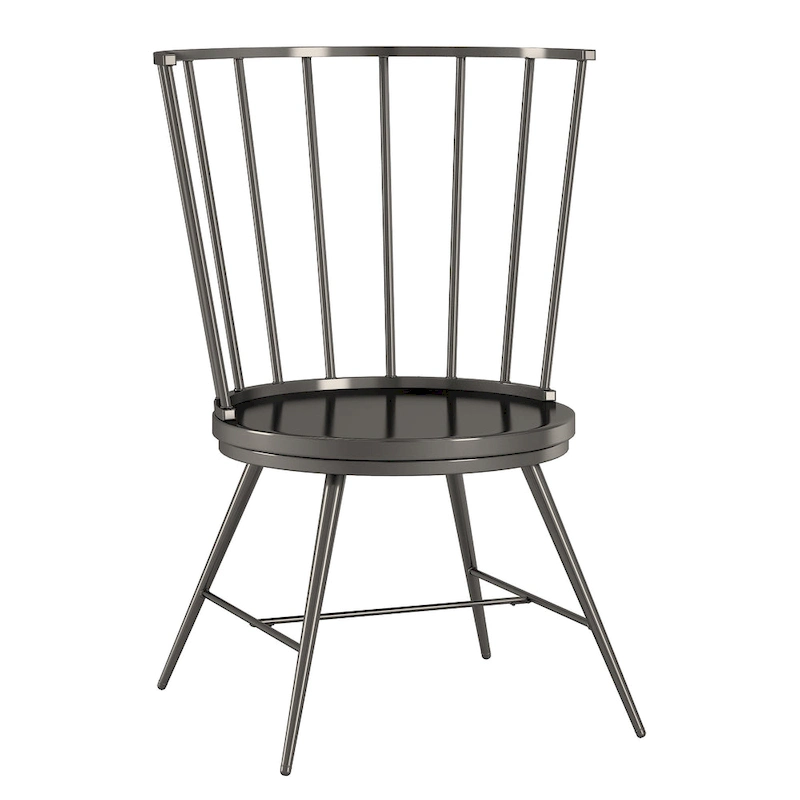 Truman High Back Metal and Wood Spindle Dining Chair (Set of 2) by iNSPIRE Q Modern