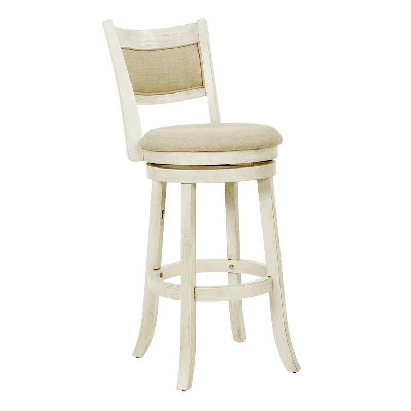 McNiven 30-inch Swivel Stool with Solid Back