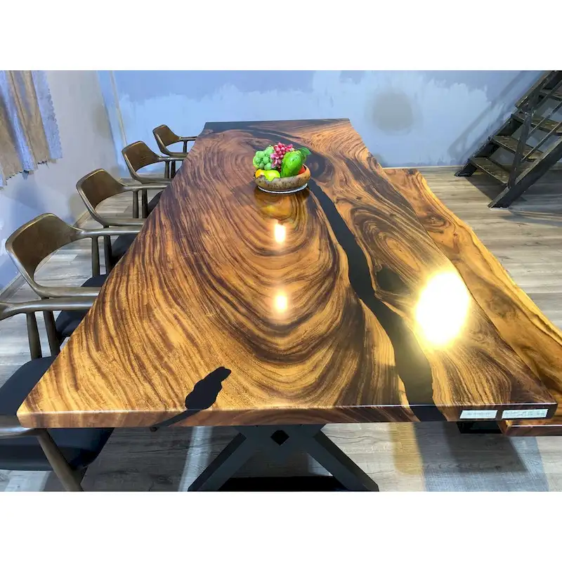 Sundaland 118  Large Slap Live Edge Dining Table