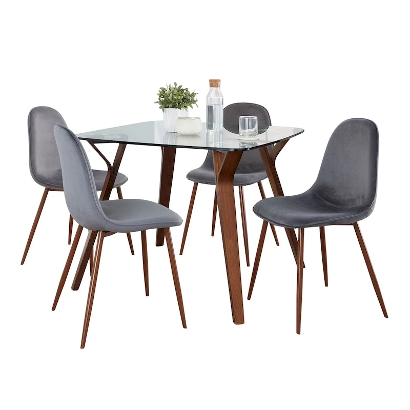 Carson Carrington Sala Stone 5-Piece Square Dining Set