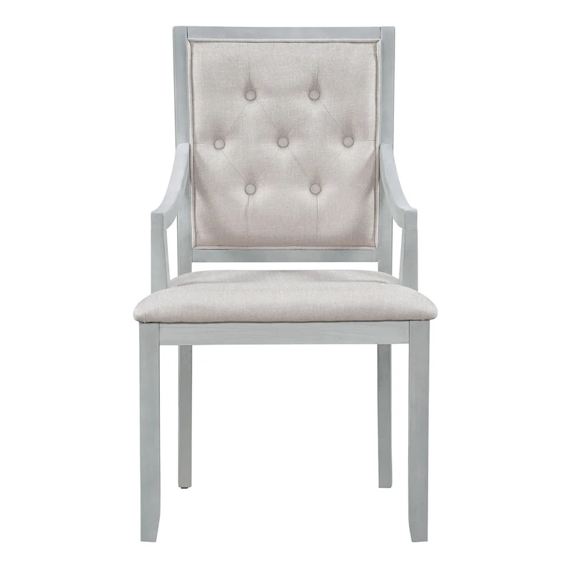 Nestfair Retro 5-piece Dining Set with 4 Chairs and Extendable Table