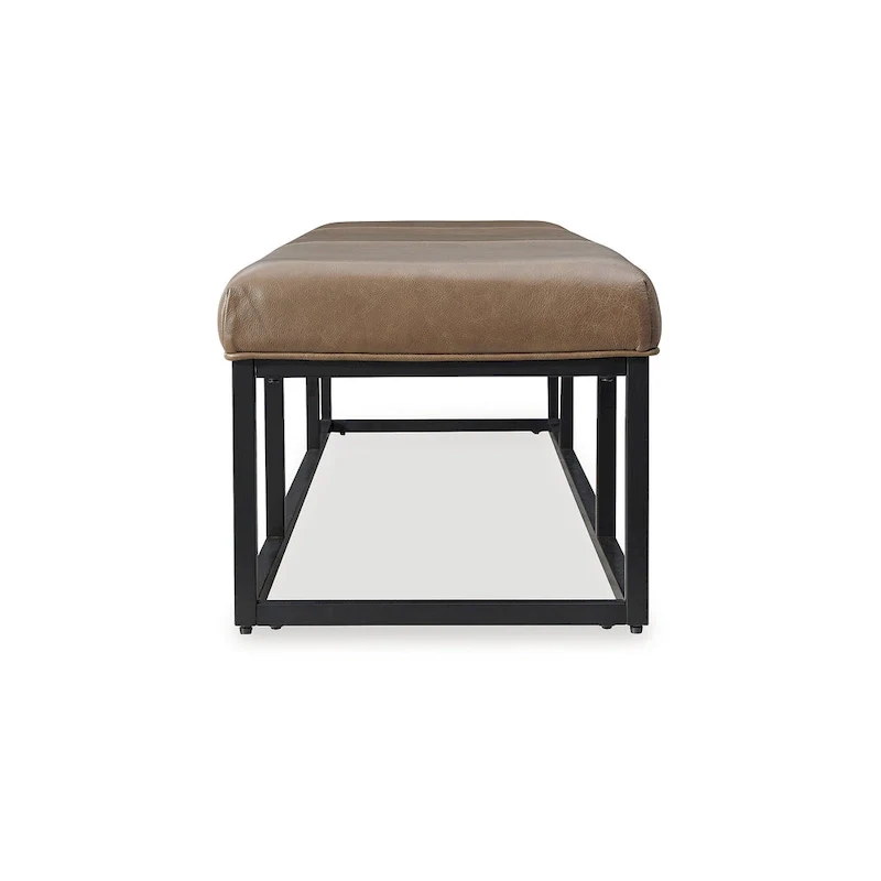 Joston Brown/Black Accent Bench - 70.87 W x 18.87 D x 15.75 H