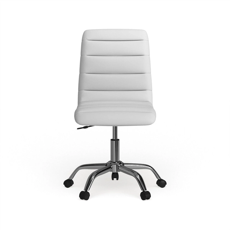 Ripple Armless Mid Back Vinyl Office Chair