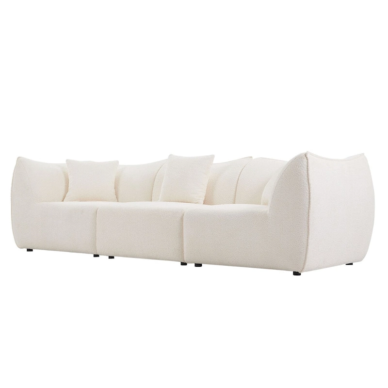 Comfy Sofa Couch Convertible Modular Sectional Sofa with Deep Seats 3/4 Seater Sofa