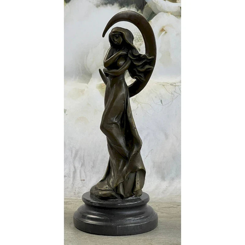 Aphrodite ~ Goddess Of Love Beauty Venus Beautiful Genuine Bronze Statue 10 Inches