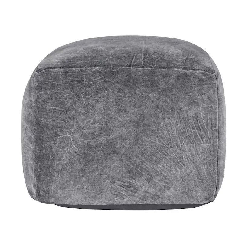 Villa by Classic Home Heirloom 18 Velvet Pouf