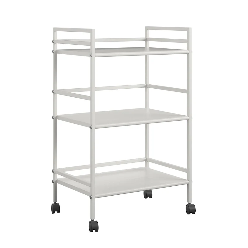 Emerald 3 Shelf Metal Rolling Utility Cart
