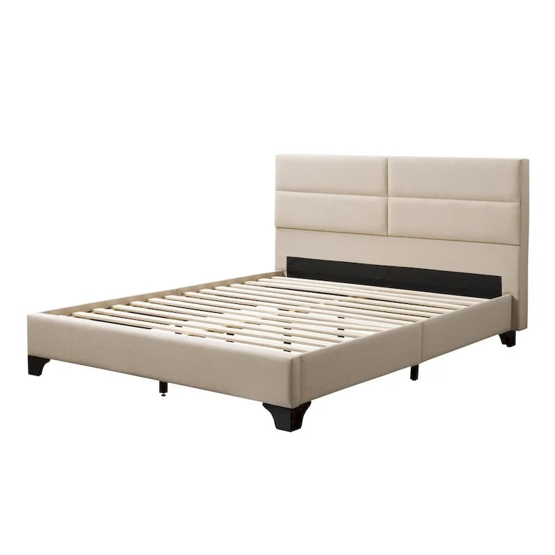 Bellevue Queen Rectangle Panel Upholstered Bed