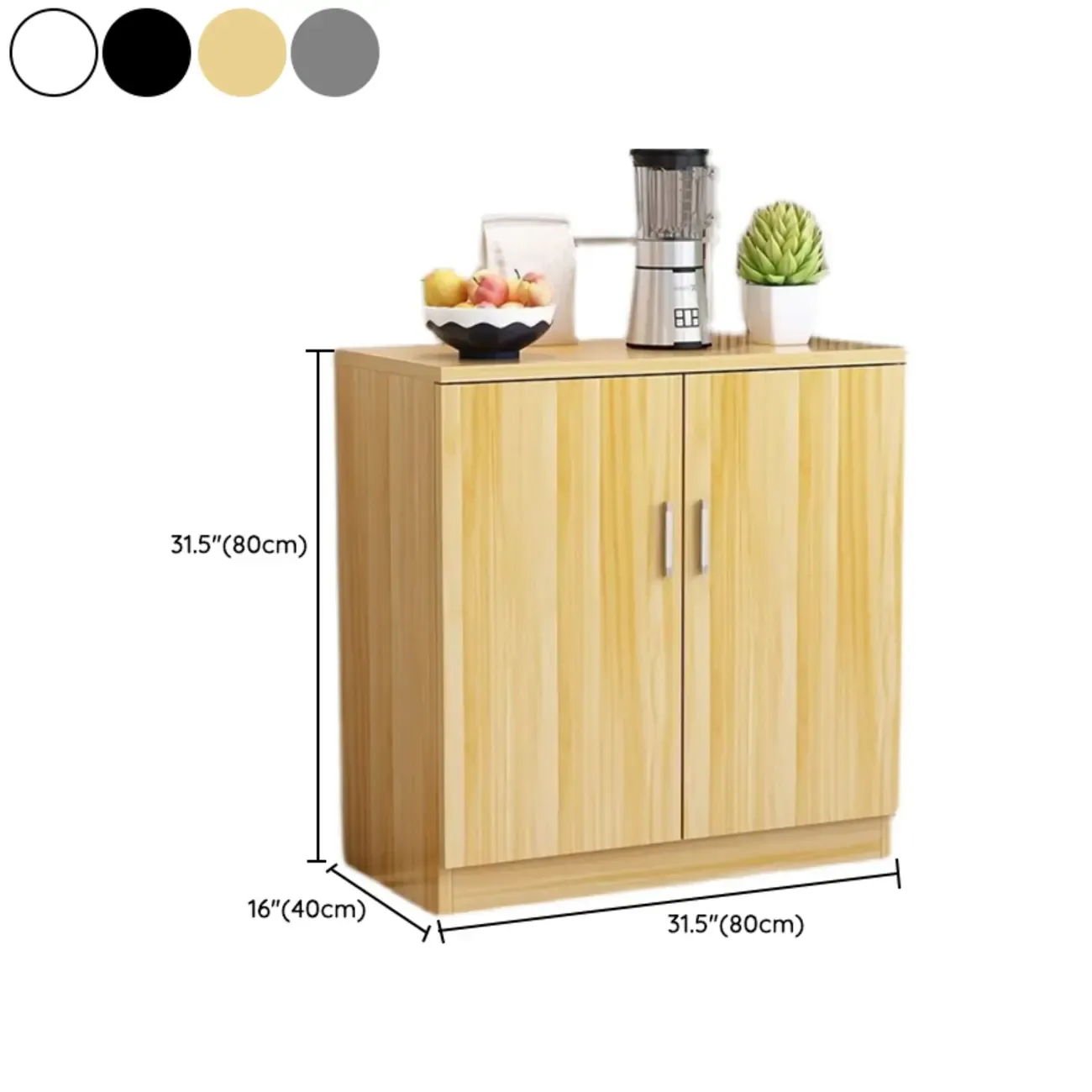 Modern Manufactured Wood Kitchen Cabinet, Free Standing