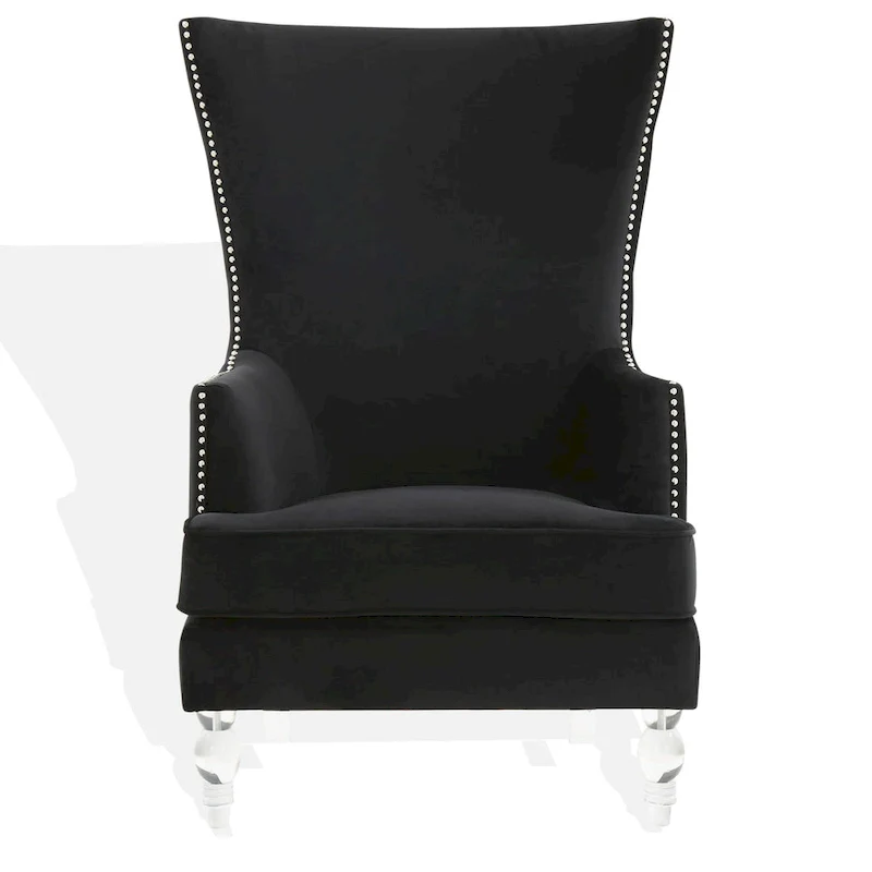 SAFAVIEH Couture Cath Modern Wingback Chair - 29Wx32Dx45H