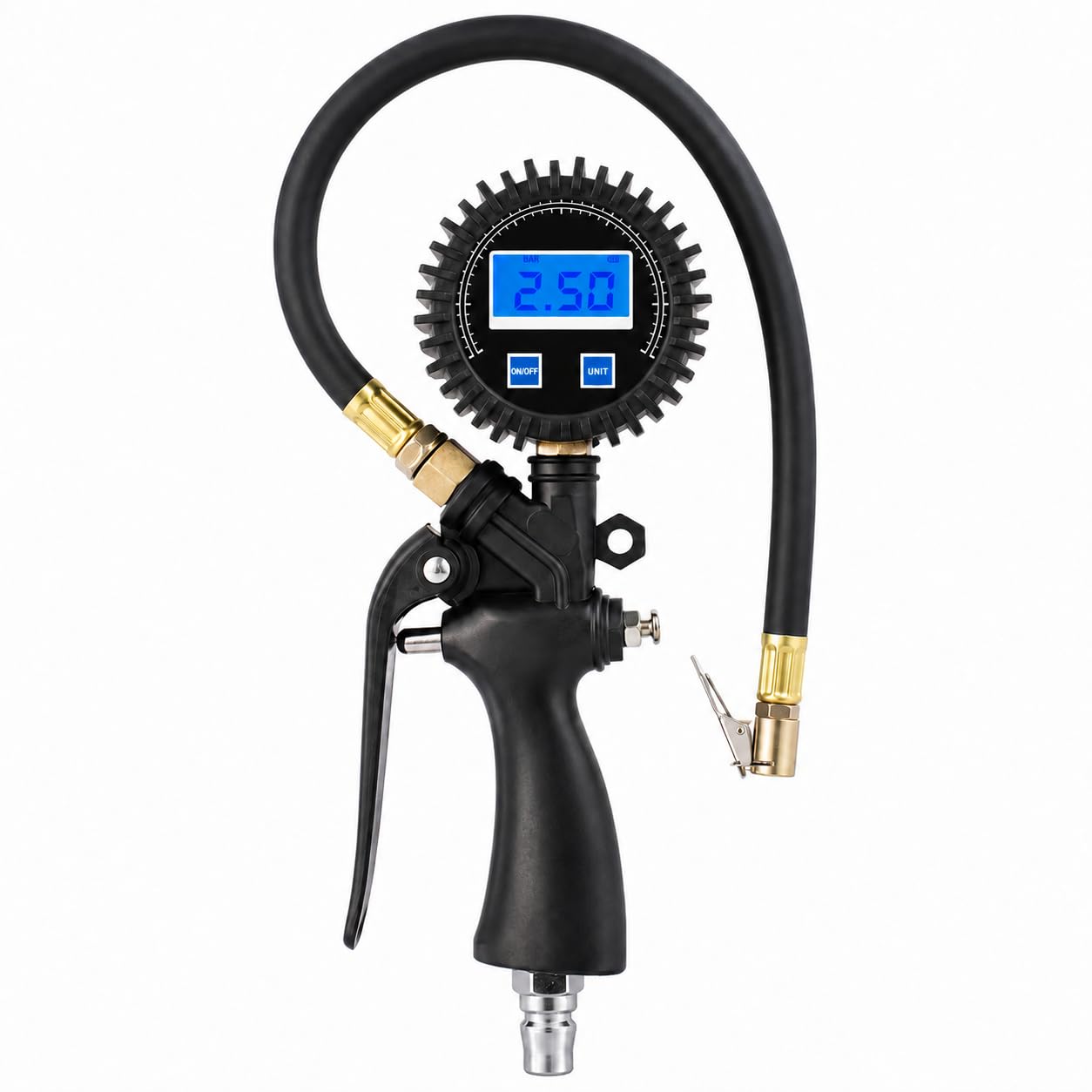 SEAPENG DP-101 Digital Tire Inflator Gauge, 5-220 PSI