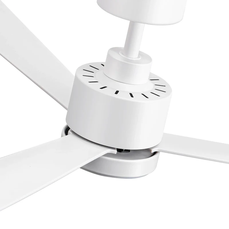 52 Inch Gold/Black/White 3-Blade LED Ceiling Fan with Light and Remote