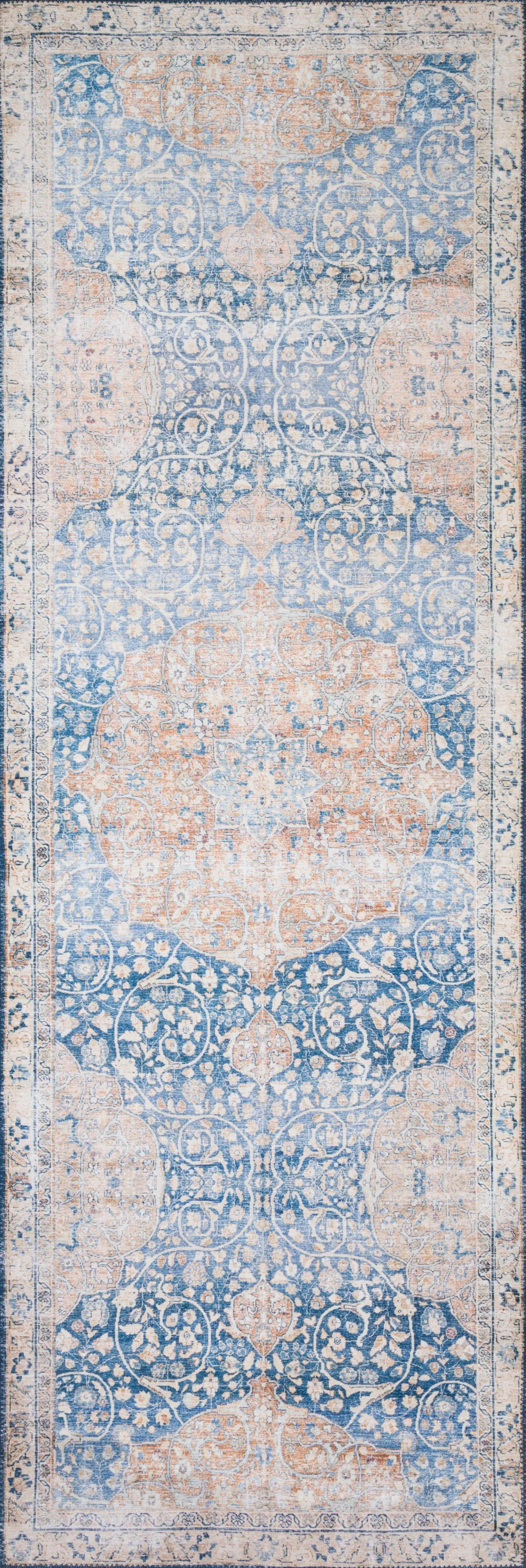 Layla Blue / Tangerine Rug