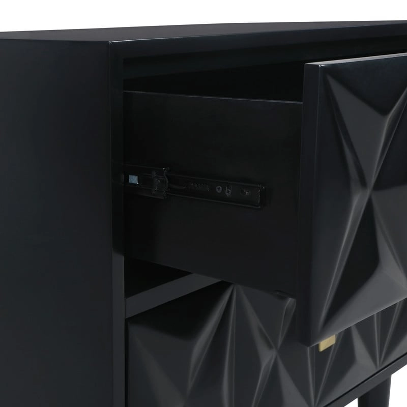 Bea Geometric Textured Glam 6-drawer Dresser