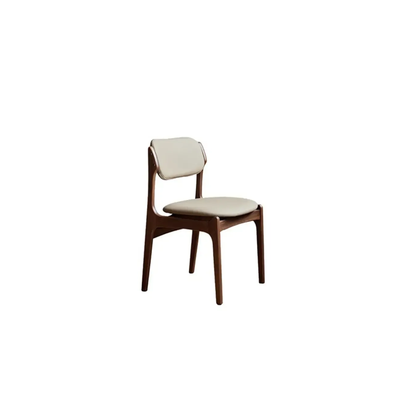 Modern Armless Faux Leather Dining Side Chair