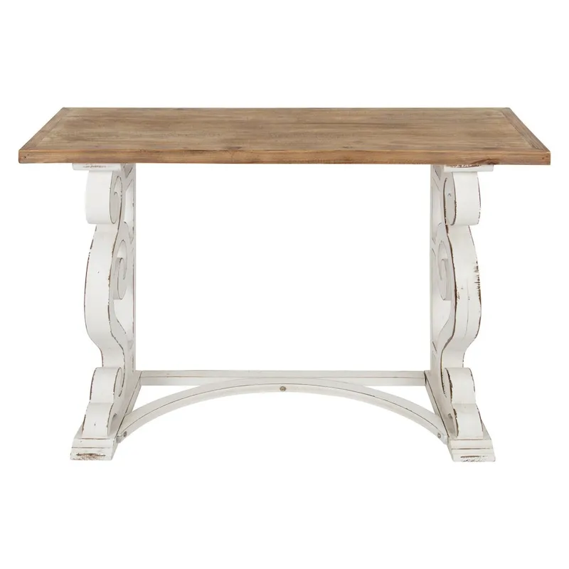 Kate and Laurel Wyldwood Country French Solid Wood Console table