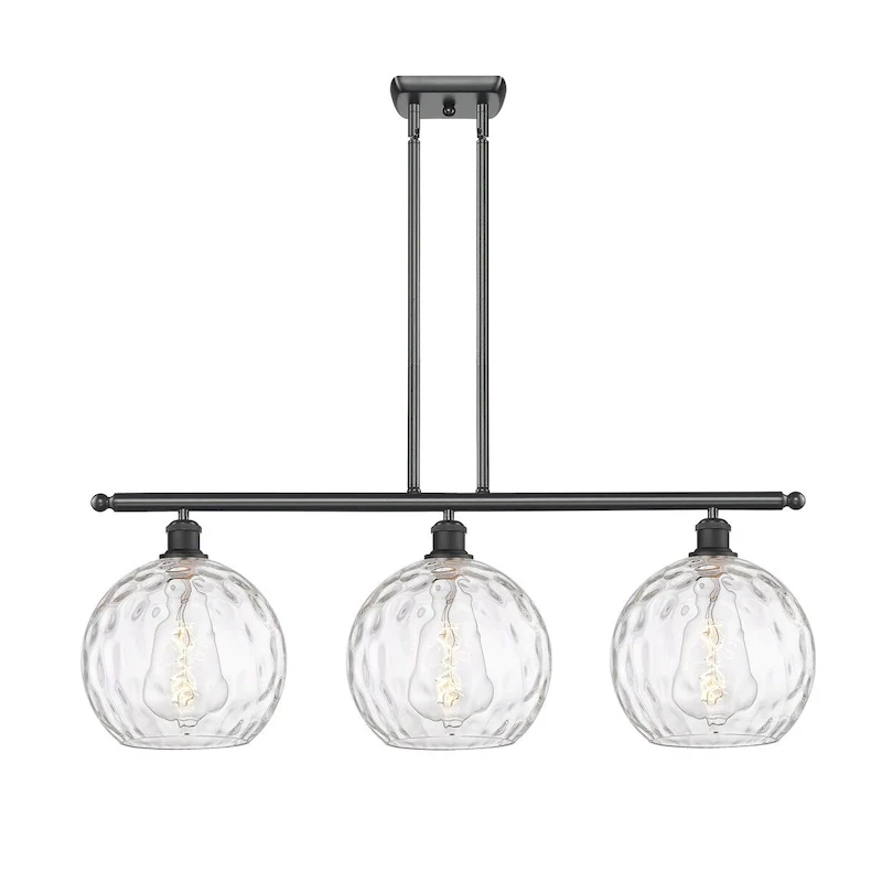 Innovations Lighting Athens Water Glass 3 Light 37  Stem Hung Island Light