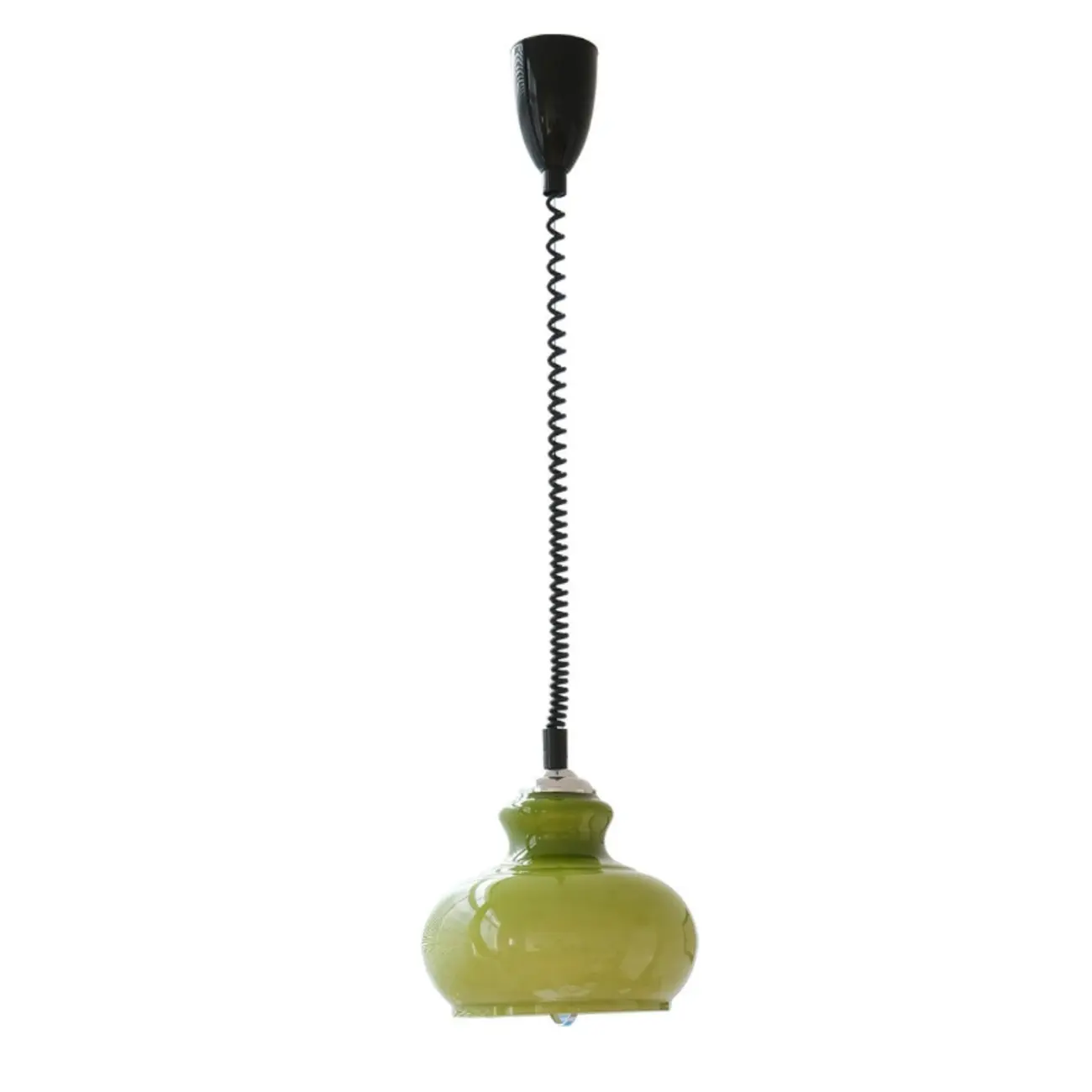 Modern Green Dome Glass Adjustable Pendant Light