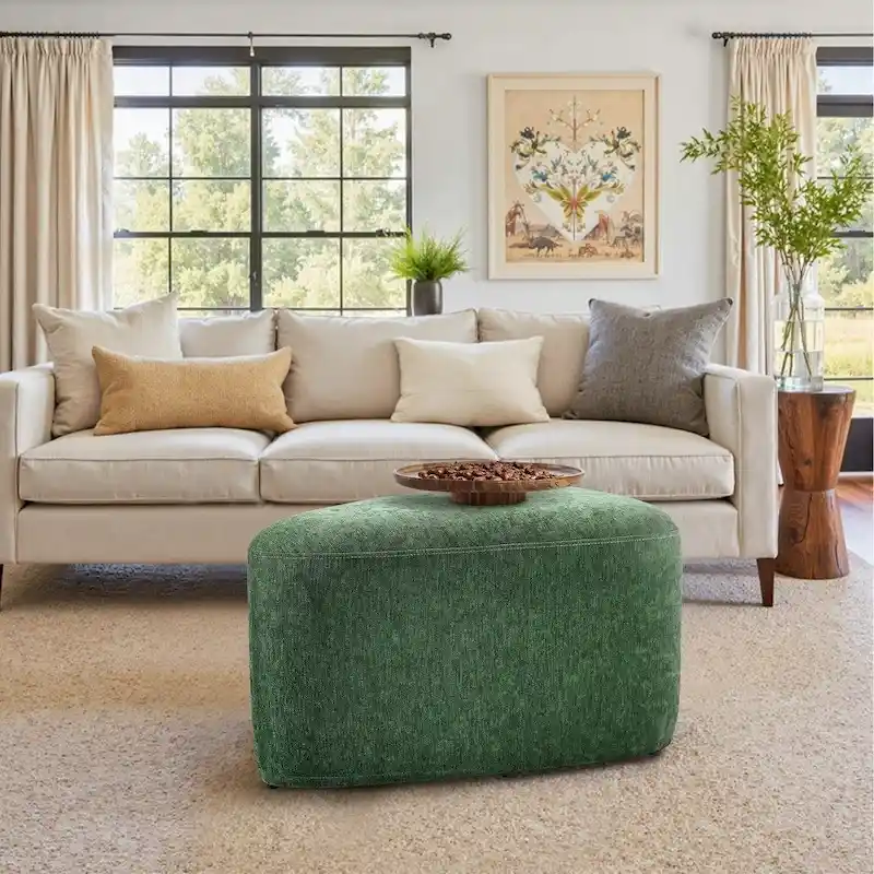 26 Footstools and Ottomans, Modern Fabric Pouf Ottoman