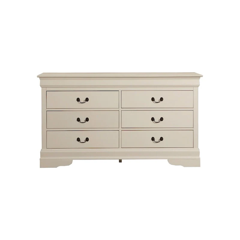 Louis Phillipe 6-Drawer Double Dresser