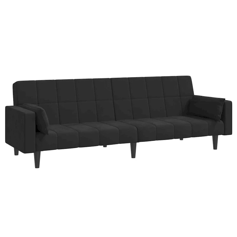 vidaXL 2-Seater Sofa Bed Upholstered Convertible Sleeper Sofa Couch Velvet - 86.6 x 33.3 x 27.2