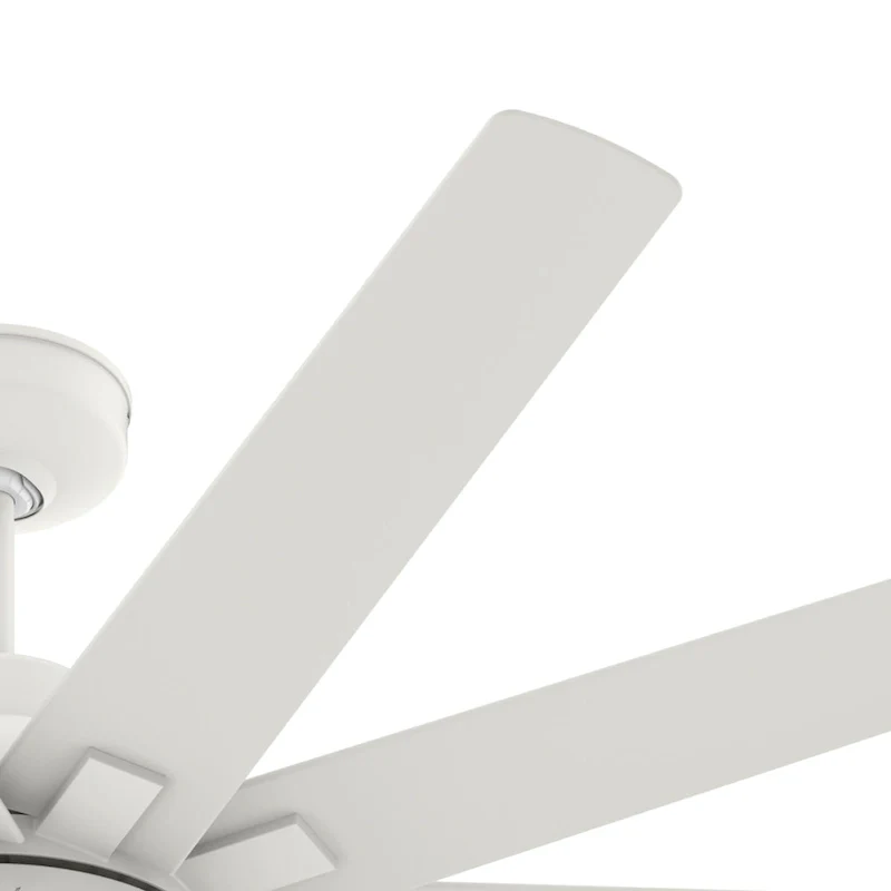 Hunter 60  Overton Damp Rated Ceiling Fan with LED Light Kit and Wall Control - Windmill, Transitional, Modern - ENERGY STAR