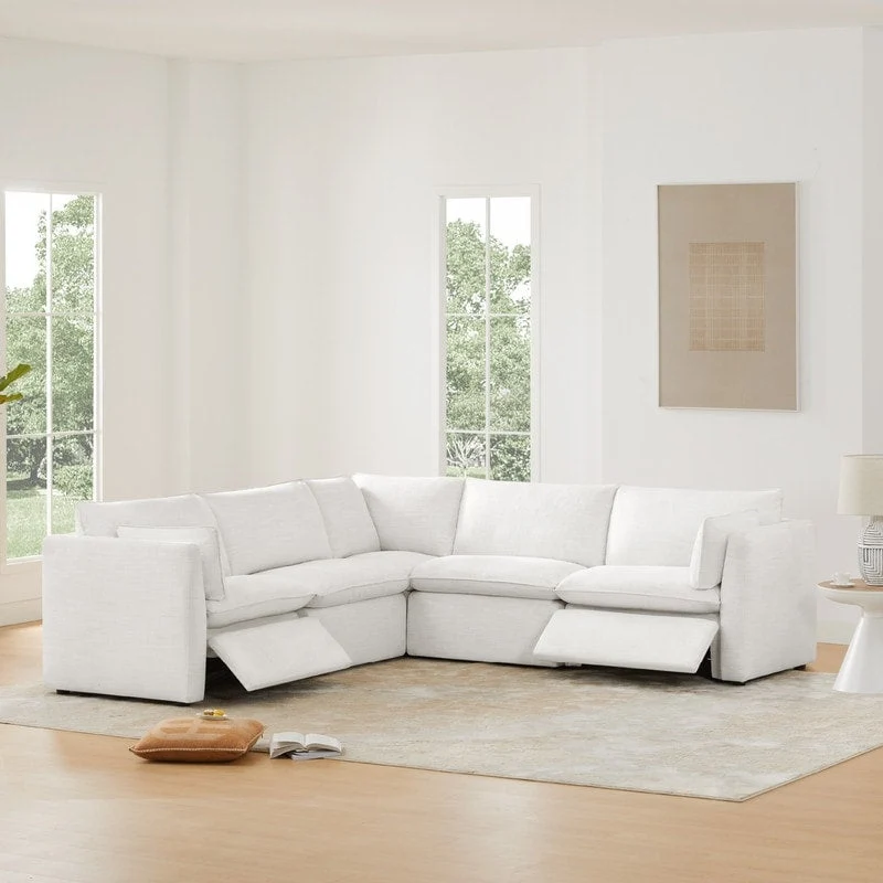 Cypress Power Reclining Sectional Sofa Couch