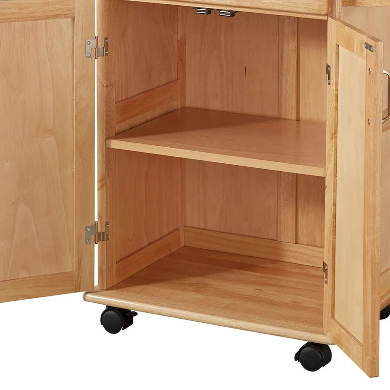 General Line Brown Kitchen Cart - 29' x 19' x 34'