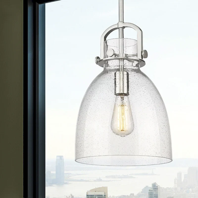 Innovations Lighting Newton Bell - 1 Light 10  Stem Hung Pendant