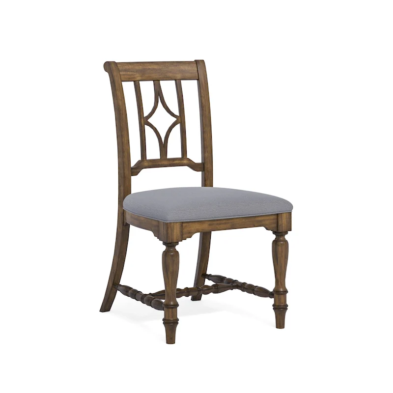 Plymouth Gray Wood Upholstered Dining Chair - 22 x 40 x 26