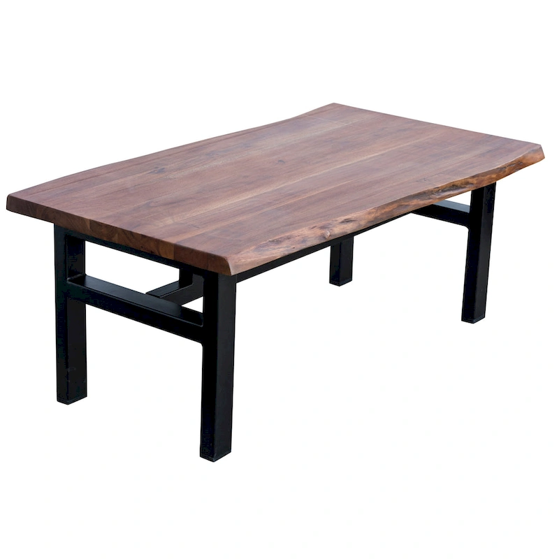 Acacia Live Edge Trestle Coffee Table