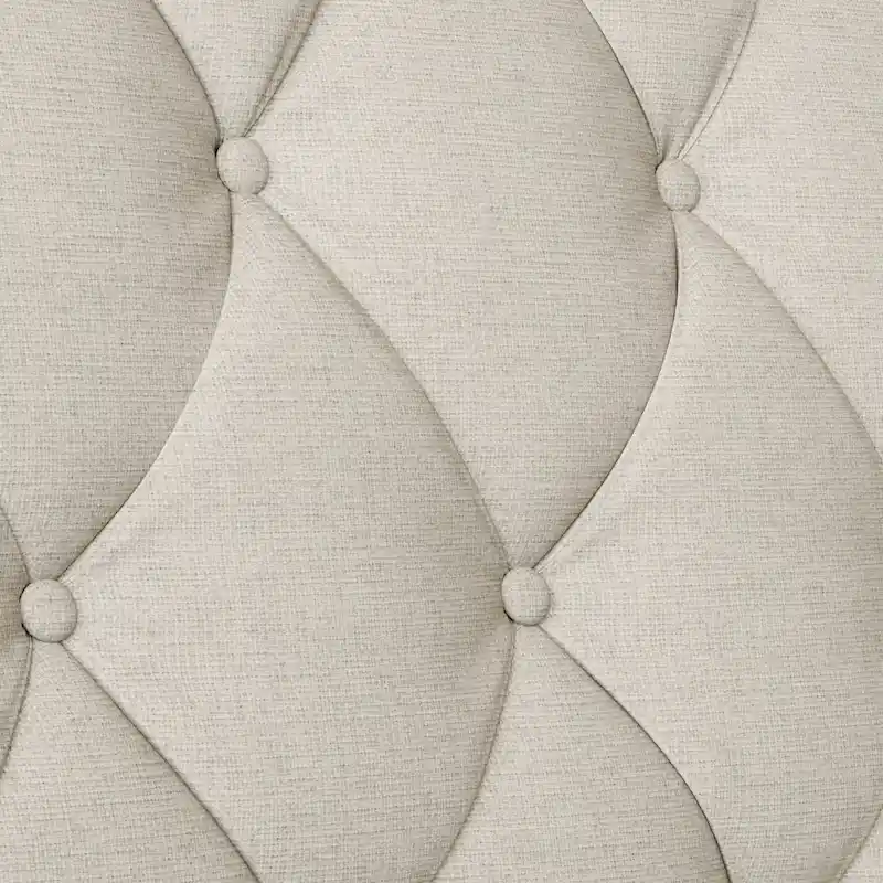 Naro Mid-Century Modern Fabric 3-Seater Sofa with Tufted Backrest by Christopher Knight Home