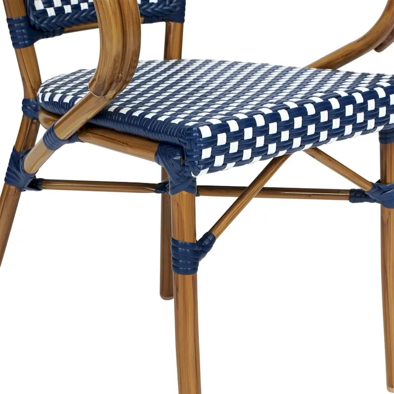 Stacking Bistro Chairs with Metal Frames