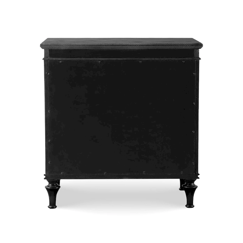 Furniture of America Seabliss Glam Solid Wood 3-Drawer Nightstand