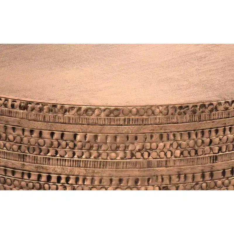 Jean 29.5 inch Wide Boho Metal Coffee Table, Assembled