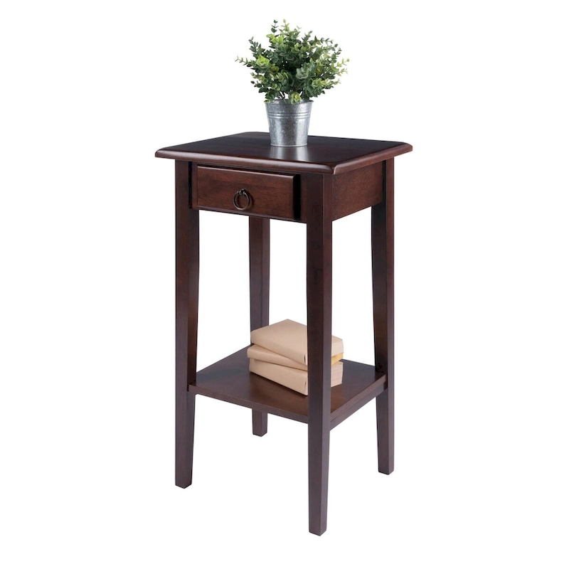 Regalia Accent, Side Table, Walnut - 17W x 14D x 29.50H