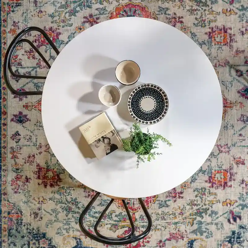 41.25  x 41.25  Flower Round Dining Table