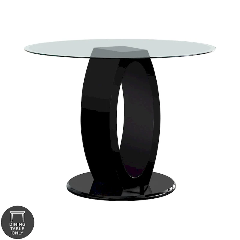 48-inch High-gloss Round Counter Height Table