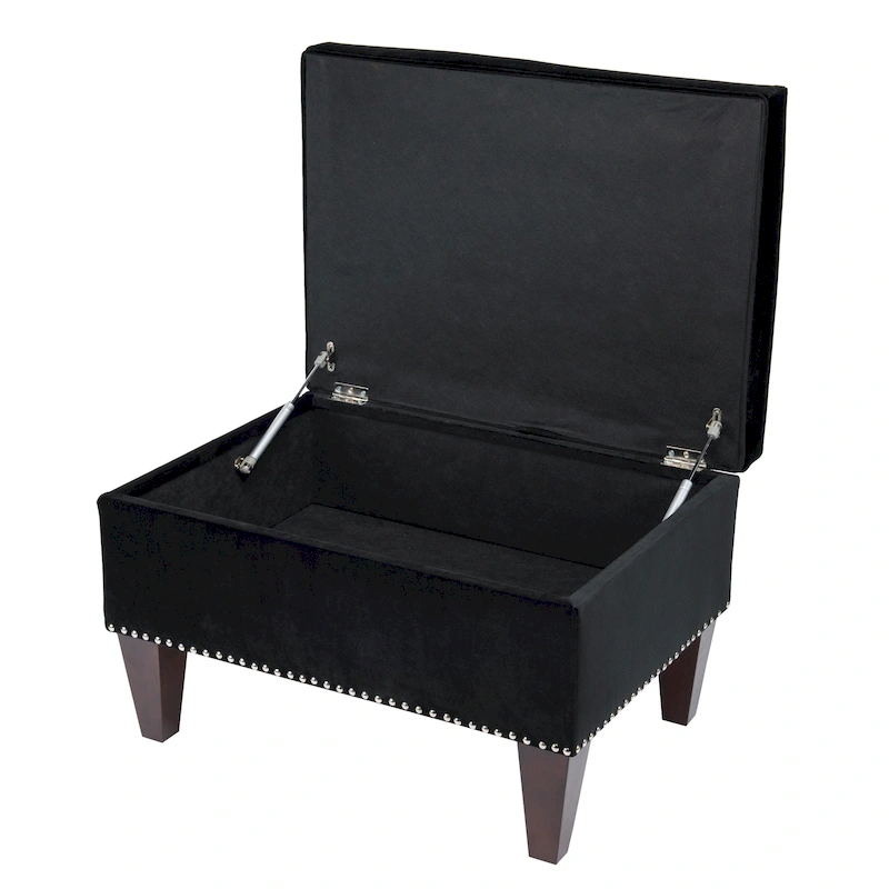 Transitional Brooklyn Upholstered Home Dcor Storage Bench