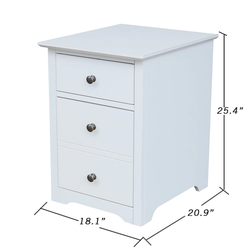 Two Drawer File Cabinet with Desk And Chair