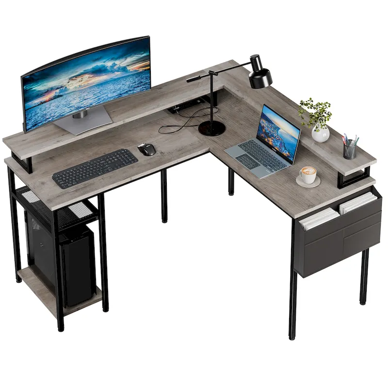 Futzca L Shaped Home Office Desk