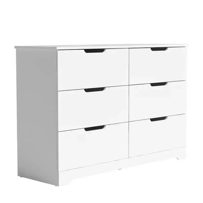Galano 6 Drawer Dresser with Manufactured Wood Construction 47 W  15.6 D  31.7 H